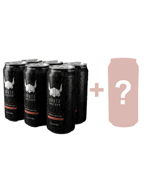 Brute Seltzer Grapefruit 6-Pack + Bonus Flavor